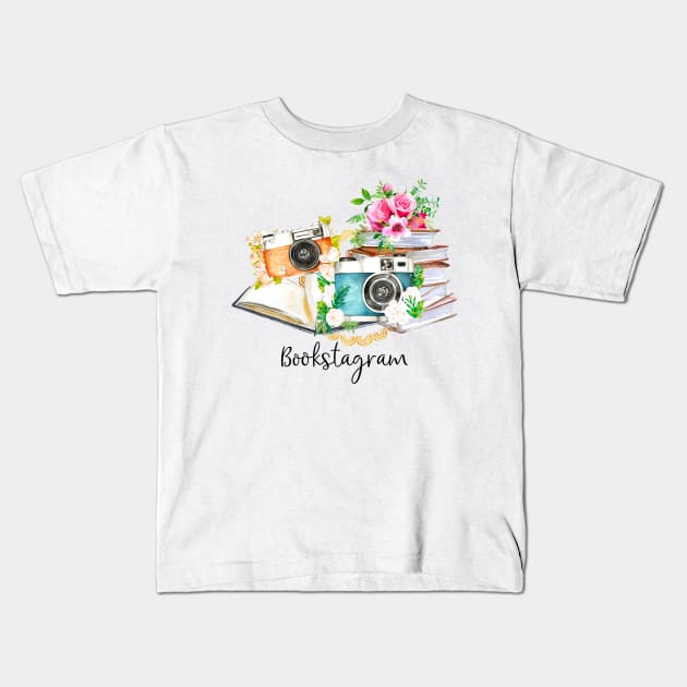 Bookstagram Kids T-Shirt by SSSHAKED